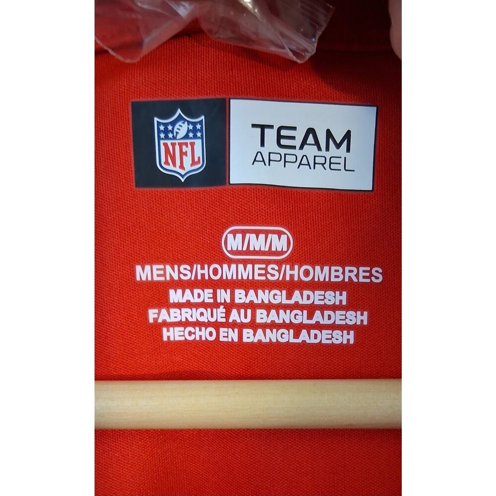 Kansas City Chiefs Golf Polo Shirt Mens M Red Short Sleeve NFL Team Apparel NWT - Picture 3 of 6